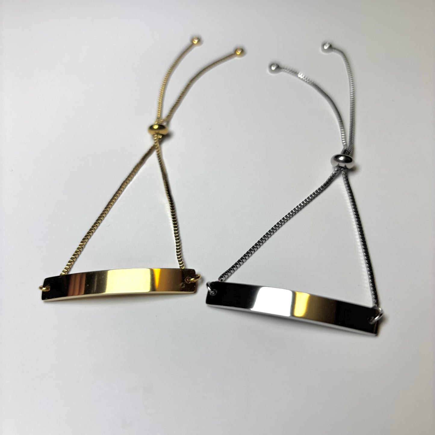 ミニマルバーブレスレット(ストーン付き)