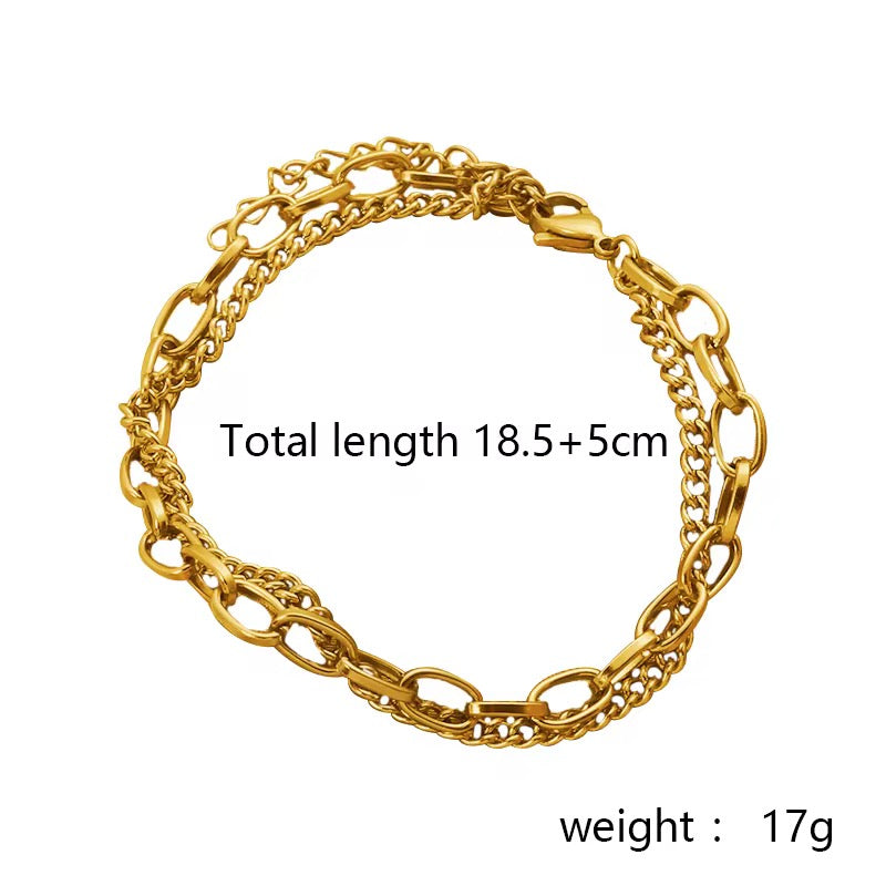 ダブルチェーンブレスレット