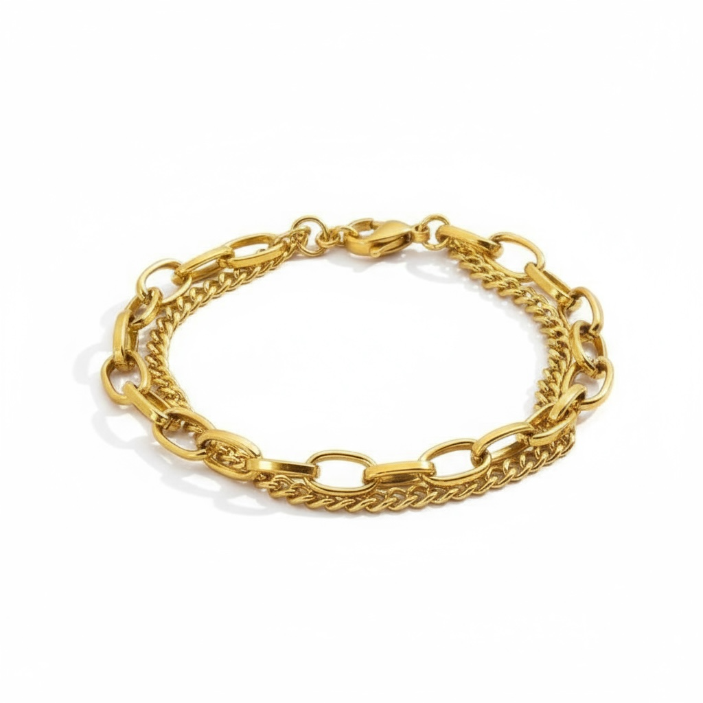 ダブルチェーンブレスレット