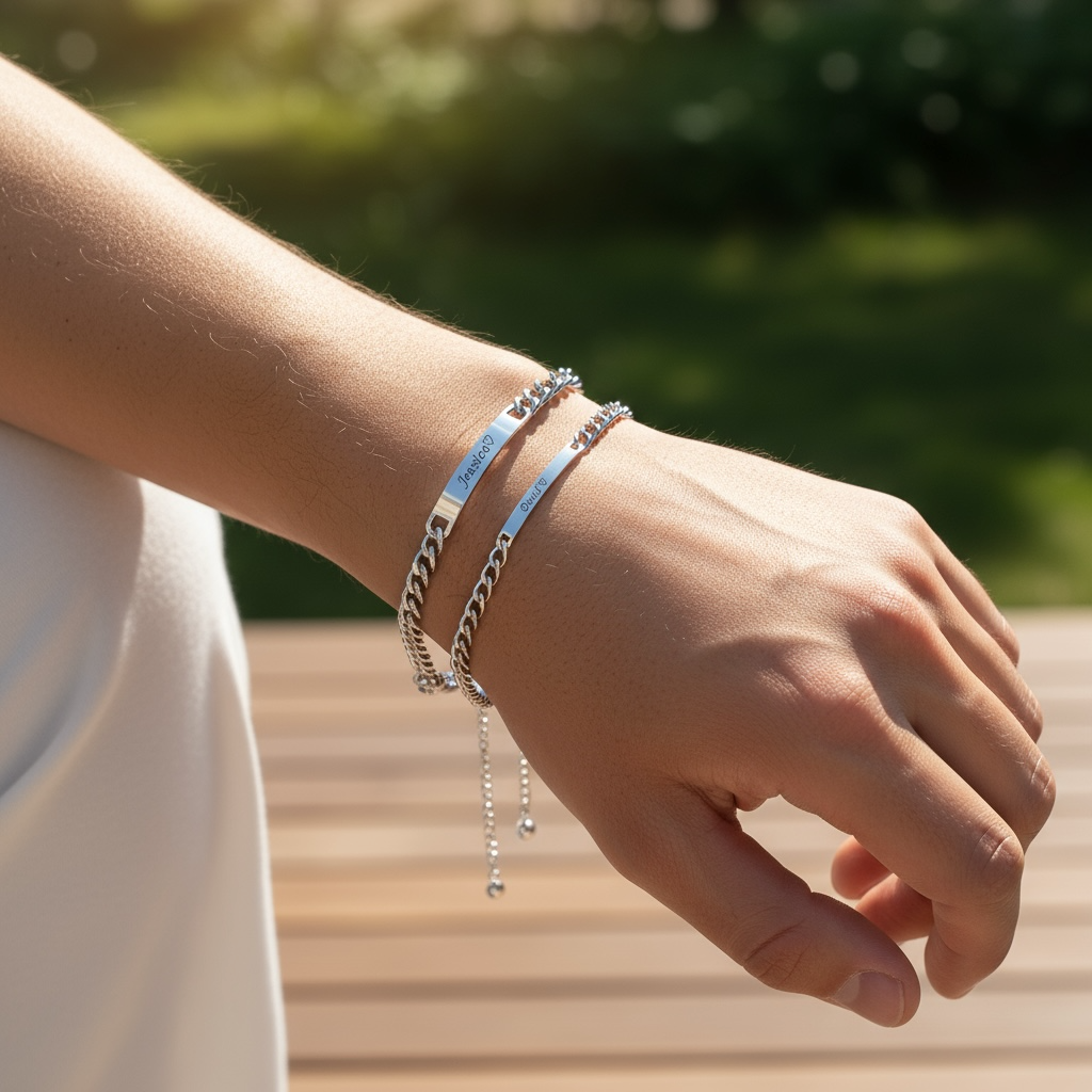 ペアチェーンブレスレット