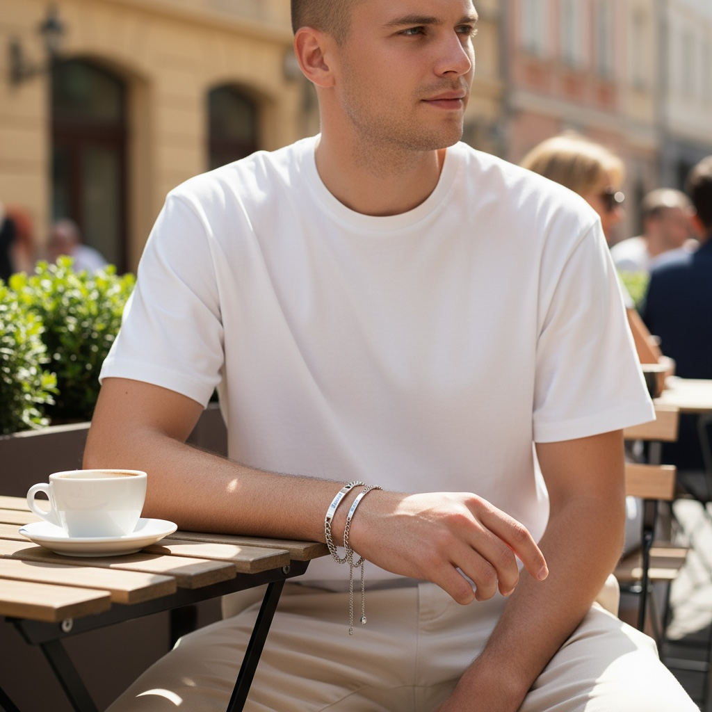 ペアチェーンブレスレット