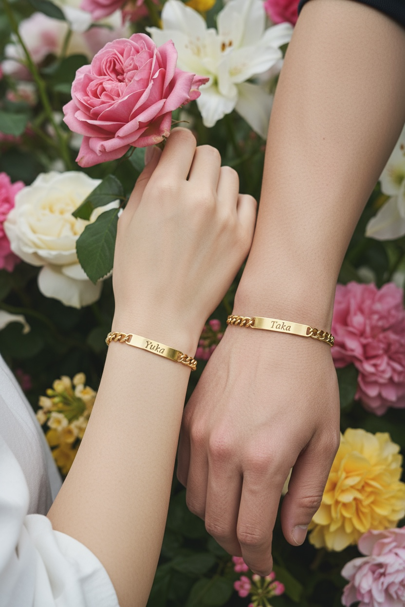 ペアチェーンブレスレット