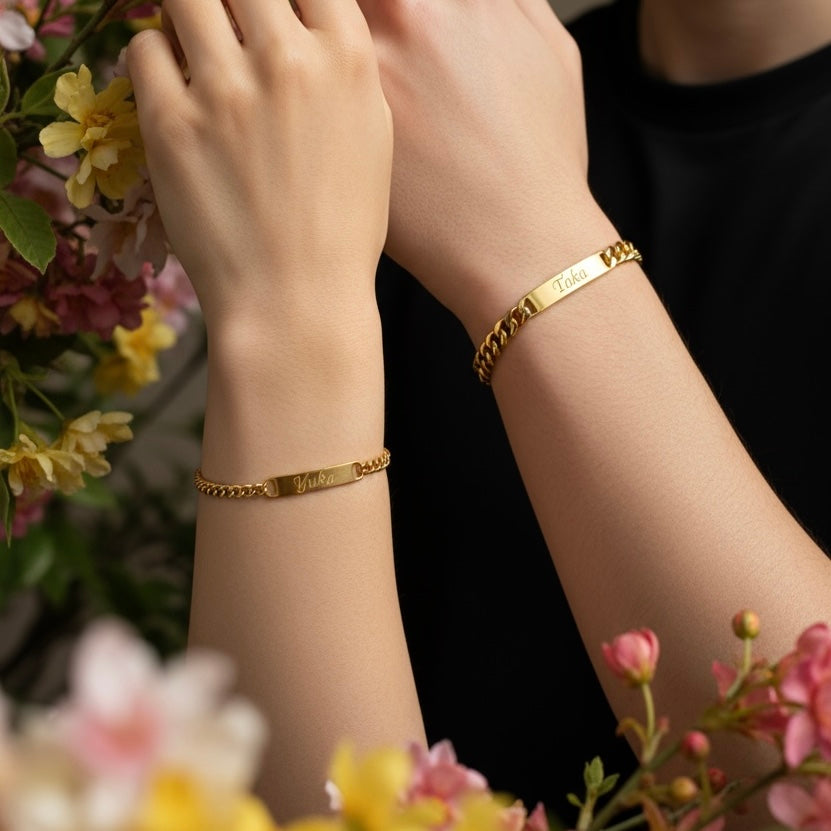 ペアチェーンブレスレット