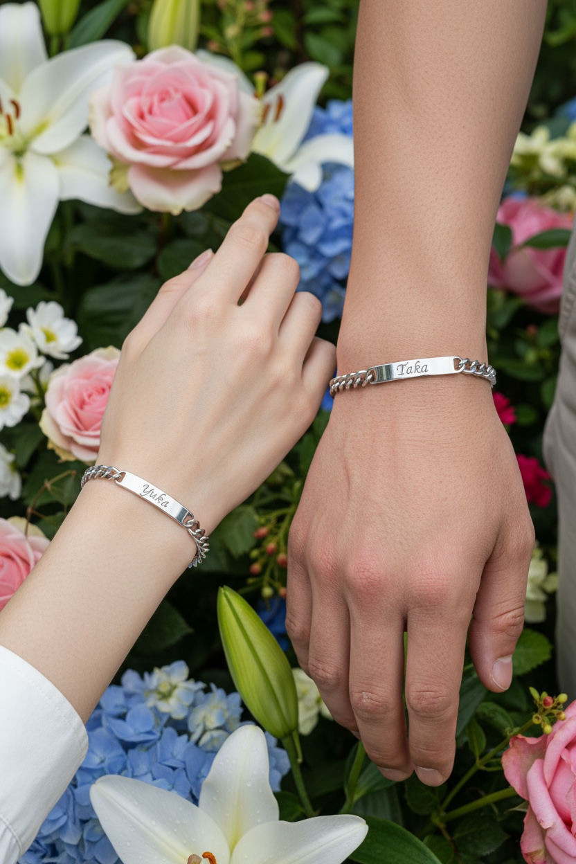 ペアチェーンブレスレット