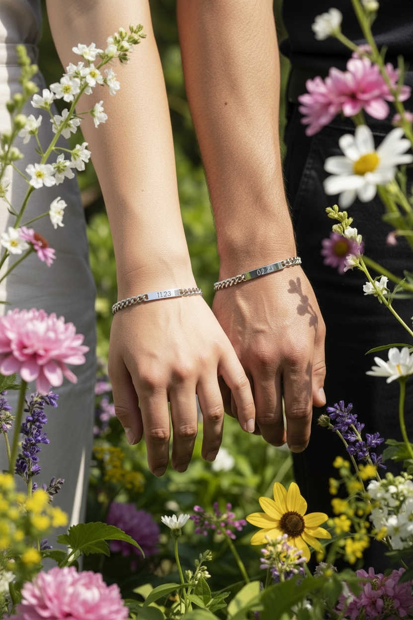 ペアチェーンブレスレット