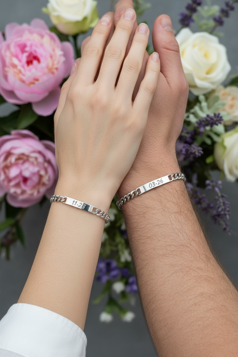 ペアチェーンブレスレット