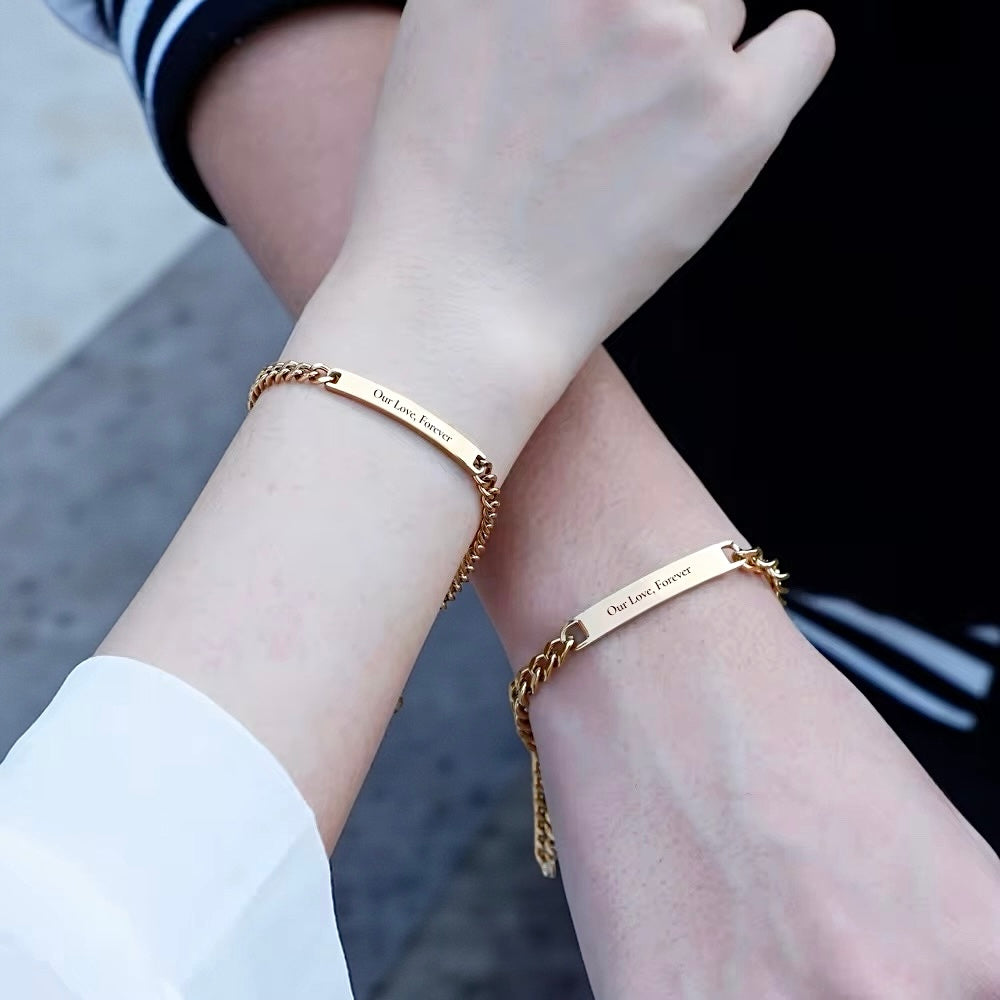 ペアチェーンブレスレット